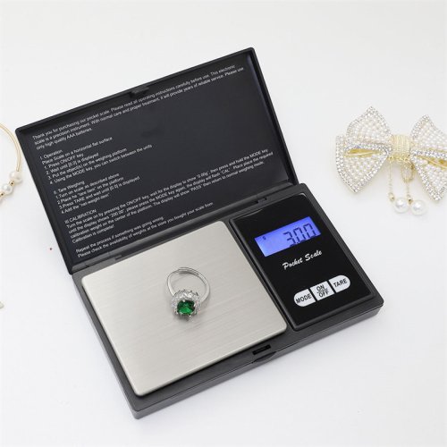 Image of Precision Digital Jewelry Scale with 0.01g Accuracy – Portable Electronic Balance for Gold, Beads, Medicinal Herbs, and Treasure Weighing