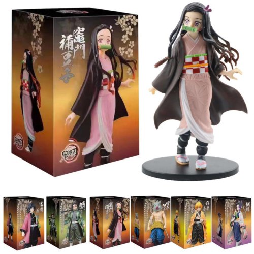 Afbeelding van Anime 16CM Demon Sayaer Demon Slayer: Kimetsu no Yaiba Figuur Kamado Tanjiro Acchion Figre Azuma Zenitsu Nezuko Warrior PVC Model en ys AAA