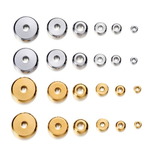 Image de Perles Spacers Acier Inoxydable 10mm - Lot de 20