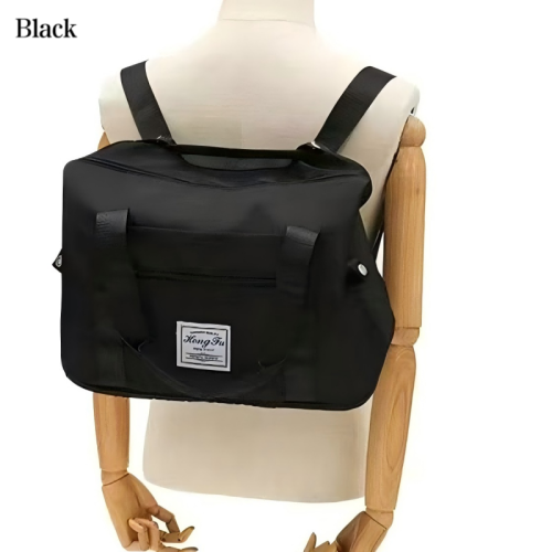 Image of Large capacity expandable double shoulder back travel bag luggage sorting bag dry wet separation suitable for business travel ex