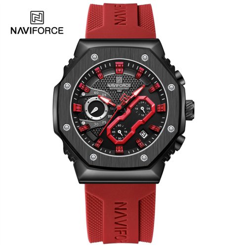Imagen de NAVIFORCE, reloj deportivo informal a la moda para mujer, reloj de pulsera con correa de silicona lu...