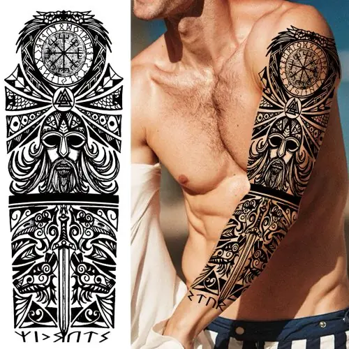 Image de Tatouages Temporaires Design Unique pour Homme & Femme