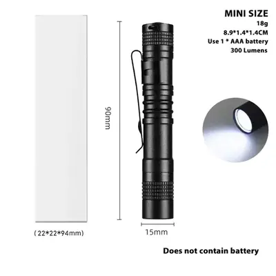 Image de Mini Lampe LED 300LM - Stylo Lumineux Portable