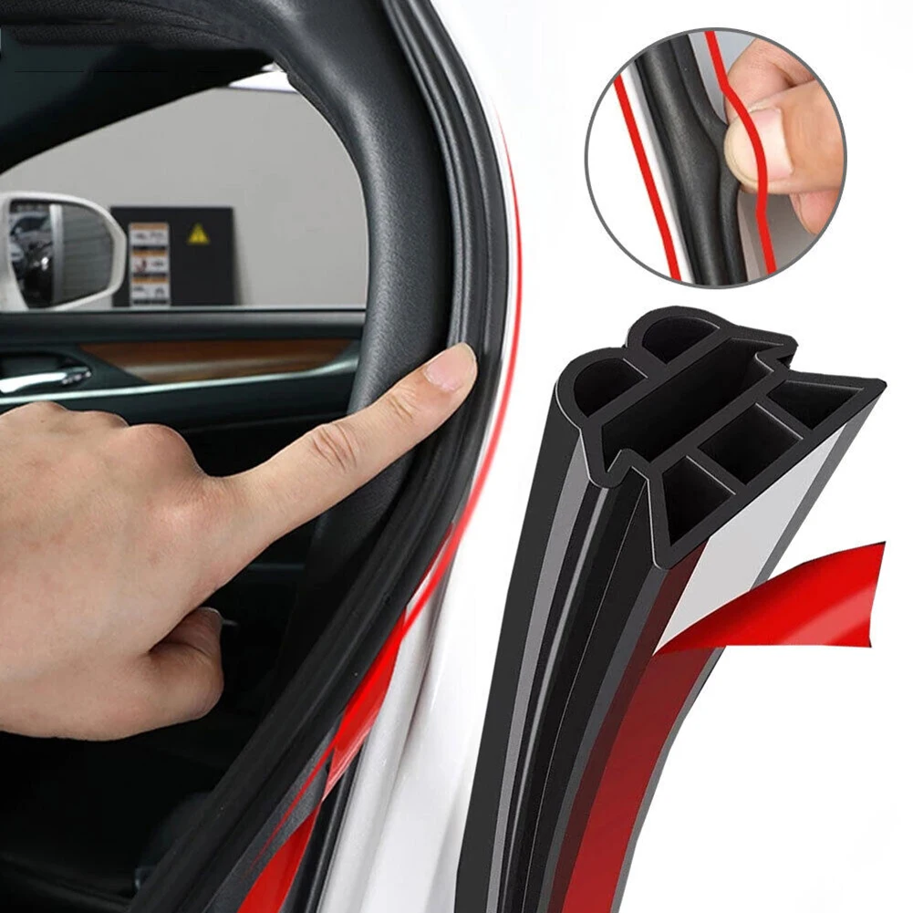 Immagine di Striscia di tenuta a 3 strati Strisce di tenuta per portiera per auto Accessori per guarnizioni per isolamento acustico Strisce di gomma per auto 5M