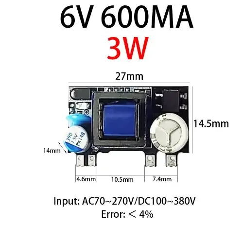 6V 600MA