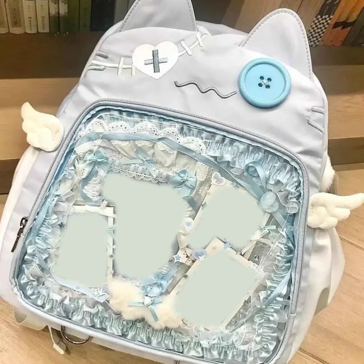 Image de Sac à Dos Chat Mignon Transparent - Style Japonais