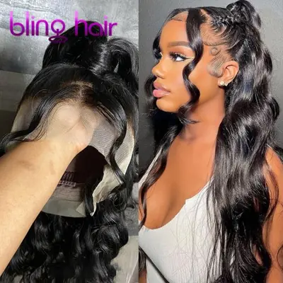 Image de Perruque Lace Front Body Wave Brésilienne 180% Naturelle
