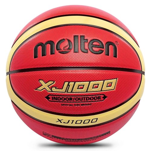 Immagine di Pallone da Basket Molten XJ1000 Taglia 6 e 7 in Pelle PU Resistente all'Usura per Allenamento Indoor e Outdoor