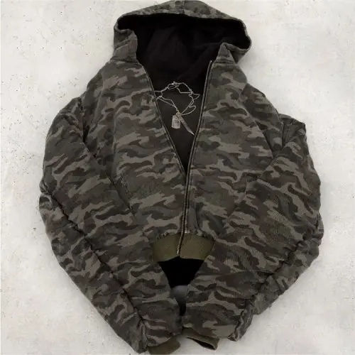 Image de Veste Cargo Vintage Harajuku Femme - Style Y2K & Streetwear