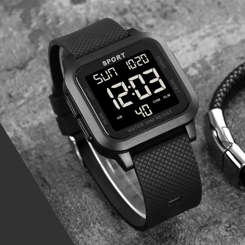 Immagine di Orologio Sportivo Digitale Retro per Uomo