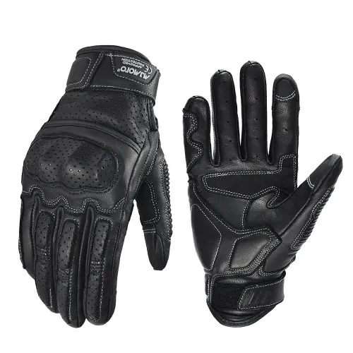 Image de Gants Moto Cuir Chèvre - Tactile & Protection Complète