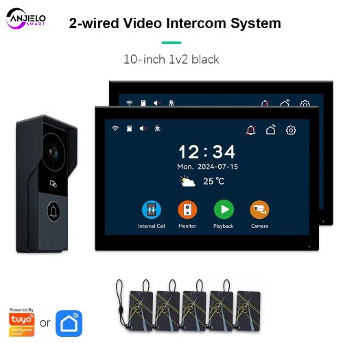 Videoportero Inteligente 1080p con Cámara IP y Seguridad para el Hogar