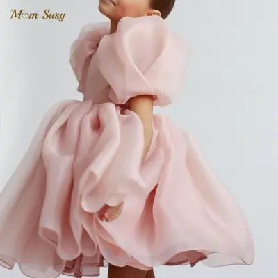 Robe Princesse Vintage Rose pour Filles
