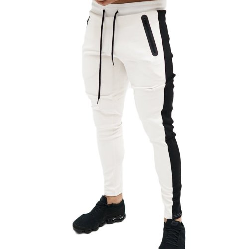 Image de Pantalons Slim Rayés Homme Tendance 2025