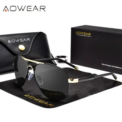 Image de Lunettes de Soleil Homme Polarizées - Style Aviateur HD