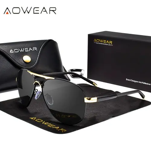 Image de Lunettes de Soleil Homme Polarizées - Style Aviateur HD