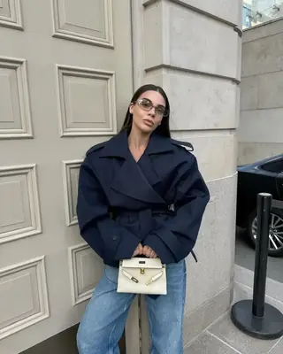 Trench Coat Élégant à Lacets - Mode Automne 2025