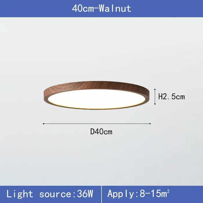 Noyer bois-40cm-36w