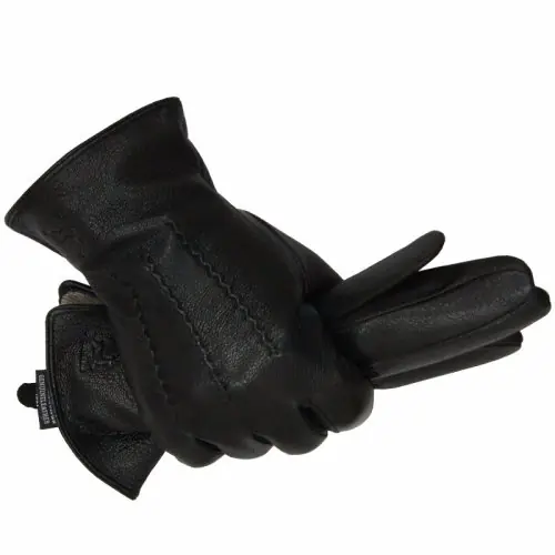 Image de Gants d'Hiver en Cuir de Cerf - Chauds & Doux