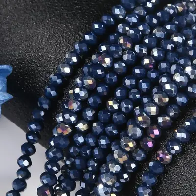 Image de Perles Cristal Facettées 4-8mm - Parfaites pour la Création de Bijoux