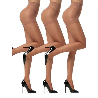 Image de Collants Transparent Ultra-Fins 20D - 3 Paires