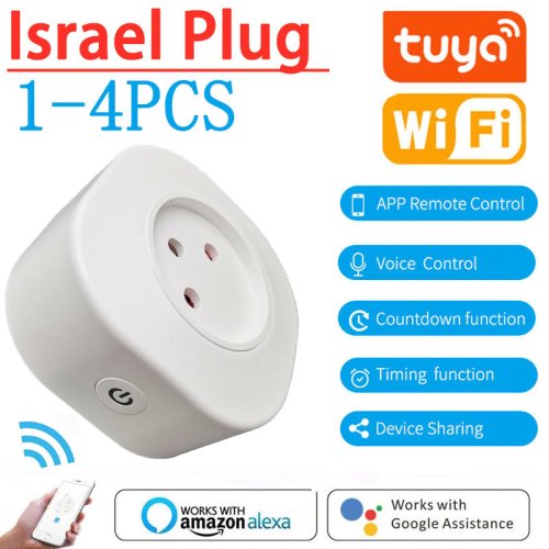 Immagine di Spina Intelligente WiFi da 16A con Controllo Remoto - Compatibile con Alexa, Google Home, Tuya SmartLife App - Presa Elettrica Wireless per Casa Connessa