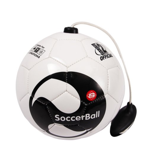 Immagine di Pallone da Calcio Taglia 2 con Corda per Principianti – Attrezzatura di Allenamento Professionale per Bambini e Giovanissimi