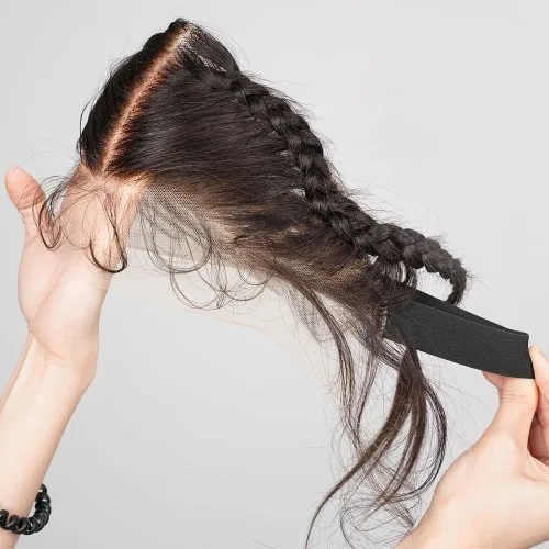Frontal met vlechten