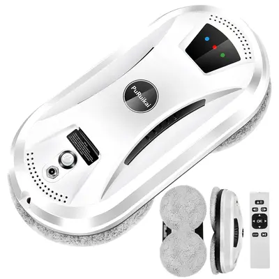 Image de Robot Lave-Vitres Ultra-Fin PuRuiKai avec Télécommande