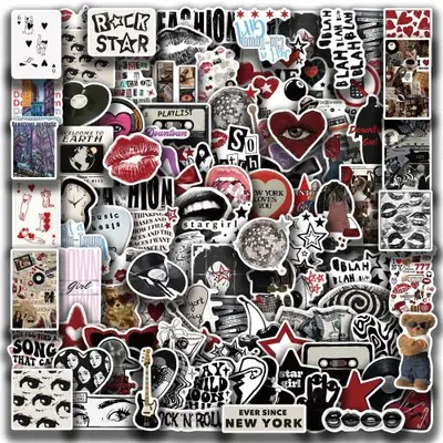 Image de Stickers Y2K Rétro Graffiti pour Téléphone, Ordinateur & Valise
