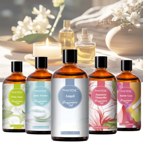 Bild von Natürliches Aroma-Öl 100 ml – Frisches Leinen, Kaugummi, Babypuder & Engel – Ätherische Öle für Hautkerzen und Aromatherapie