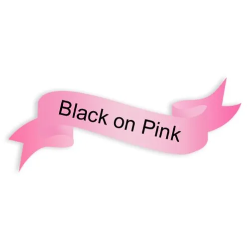 Schwarz auf rosa