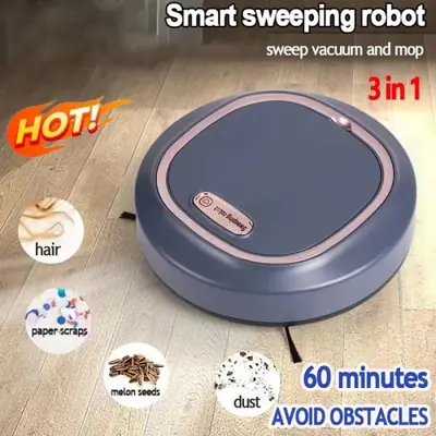 Image de Balayeuse robot 3 en 1 rechargeable USB - Nettoyage intelligent maison