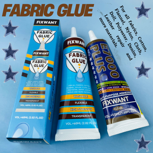 Afbeelding van Natuurlijke transparante textiellijm – sneldrogend, wasbaar en geschikt voor leer, katoen en polyester, perfect voor creatief handwerk en kledingreparaties