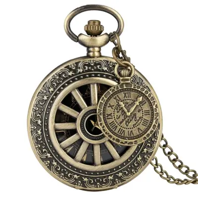 Image de Montre Collier Vintage en Bronze - Style Antique & Romain