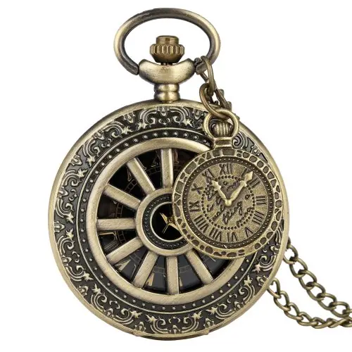 Image de Montre Collier Vintage en Bronze - Style Antique & Romain
