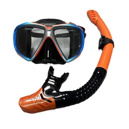 Image of Professional Adult Scuba Diving Mask with Silicone Skirt and Snorkeling Set – Clear Vision & Comfortable Fit for Underwater Adventures