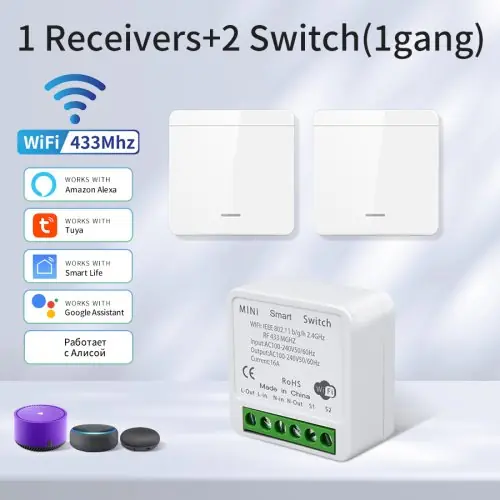 1 Récepteur 2 Interrupteurs