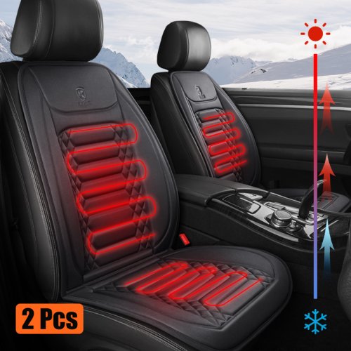 Immagine di Coprisedili Auto Riscaldati 12V - Calore Rapido e Comfort Invernale