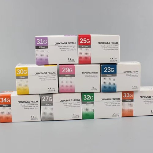 Imagen de Juego de 100 Agujas Hipodérmicas Desechables Estériles para Belleza Médica - Tamaños 30G, 31G, 32G y 34G, Micro Aguja Indolora para Inyecciones Precisas