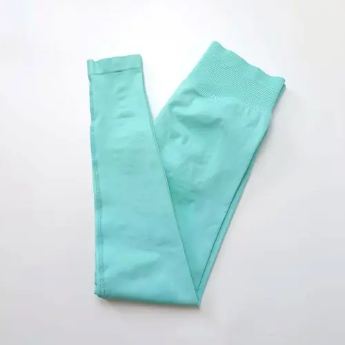 Image de Leggings de Sport Femme Sans Couture - Scrunch Bum & Bande Côtelée