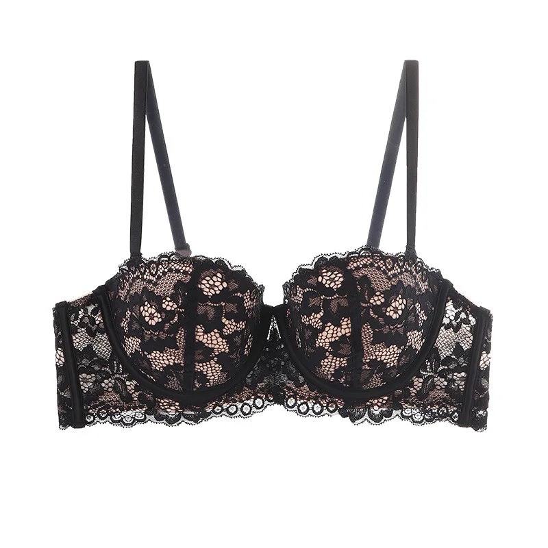 Imagen de Sujetador de Encaje Push-Up con Aros Florales
