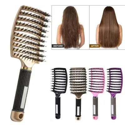 Brosse à Cheveux Massage Cuir Chevelu - Démêlage & Stimule la Croissance