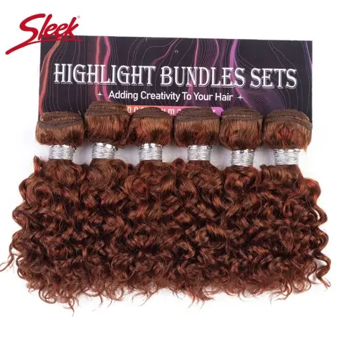 Image de Cheveux Brésiliens Crépus Bouclés - Rouge & Blond Naturel Remy