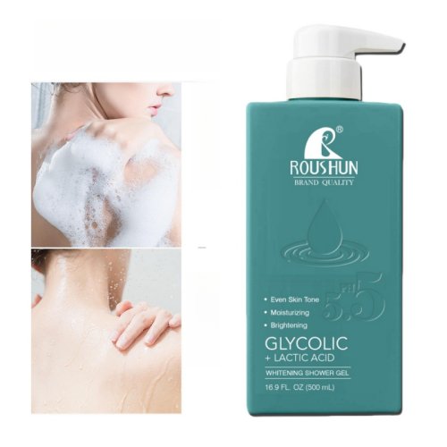 Afbeelding van 500mlGrote capaciteit GLYCOLIC+LACTIC ACID douchegel Gladde en hydraterende huidverzorging Hydraterende douchegel