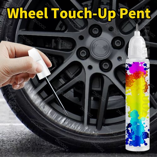 Image of Natural Gloss Black Rim Touch-Up Paint Kit – Quick & Easy Car Wheel Scratch Repair for Grey and Silver Alloy Wheels