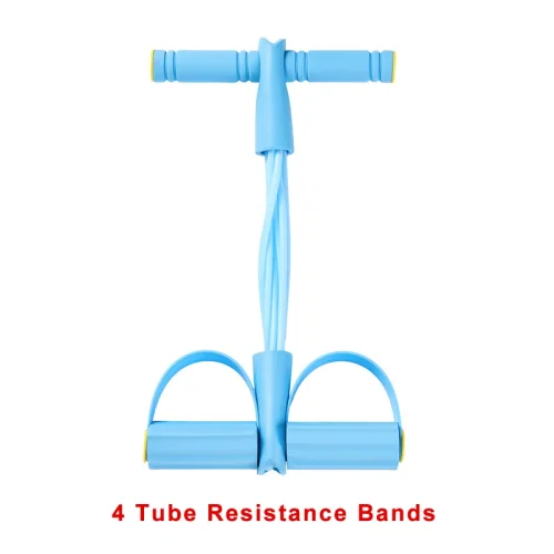 Afbeelding van 4-niveau weerstandsbandspanner met antisliphandgrepen - Fitnessapparatuur voor thuis voor buikspiertraining Yoga Buik