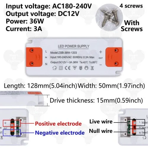 DC12V 36W 3A
