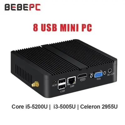 Image de Mini PC Silencieux Intel i7/i5 - Ultra Compact avec 8 USB & HDMI