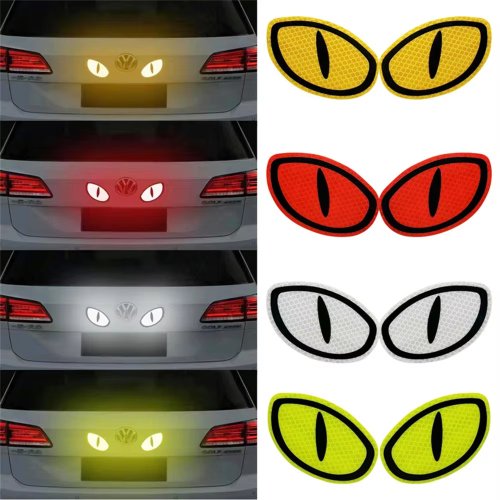 Afbeelding van Cat Eye Reflecterende Veiligheidstape voor Auto, Vrachtwagen, Motorfiets en Trailer – Nachtrijveiligheid Sticker met Hoogwaardige Reflectie